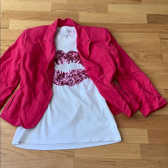 LAST CHANCE - CLOSING📍FIRM📍Lip 👄 sequins T-shirt - Picture 11 of 13